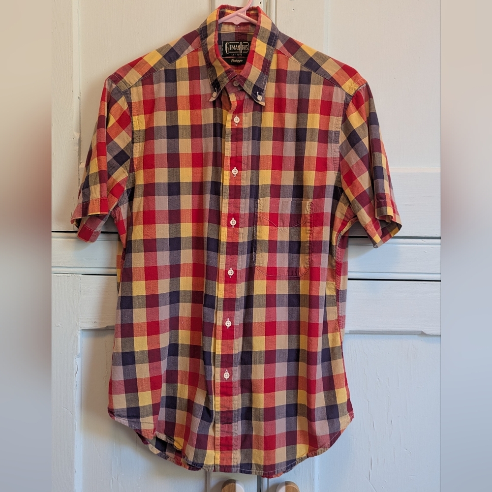 Gitman Bros Vintage Men's Short Sleeve Button Down - Medium
